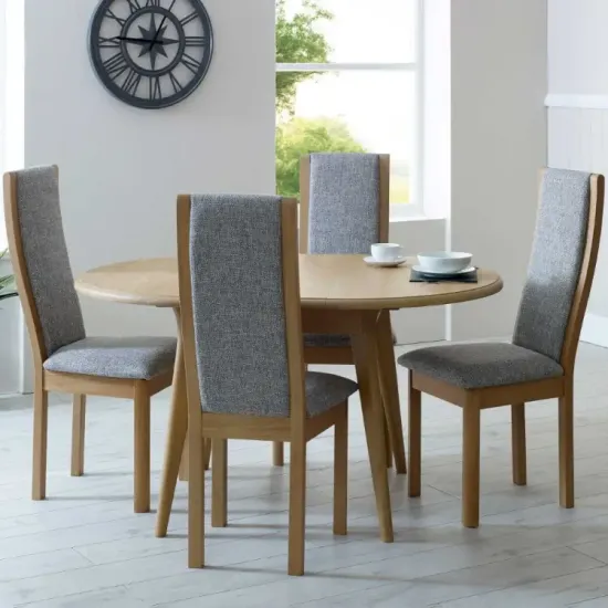Winsor Stockholm Round Extending Dining Table - 105cm to 140cm