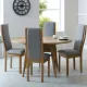 Winsor Stockholm Round Extending Dining Table - 105cm to 140cm