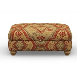 Old Charm Storage Footstool - ACC1150 (Square Buttoned)