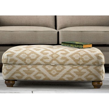 Old Charm Storage Footstool - ACC115 (Square Buttoned)